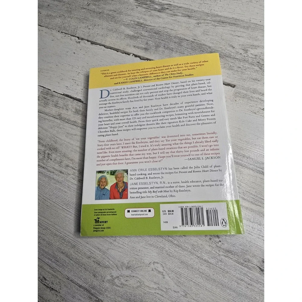 Prevent and Reverse‎ Heart Disease Cookbook Ann Crile Jane Esselstyn Vegan WFPB